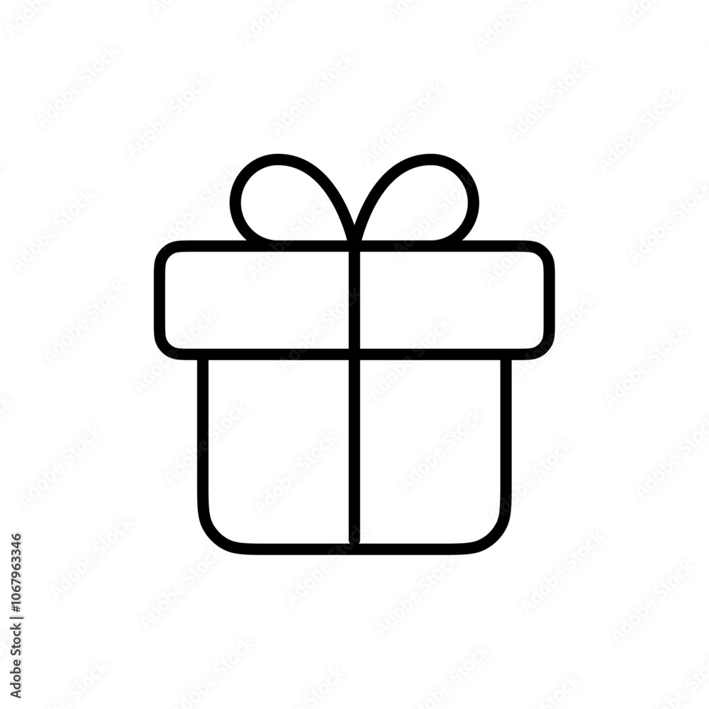 Gift icon Outline vector for web ui Gift icon Outline vector for web ui