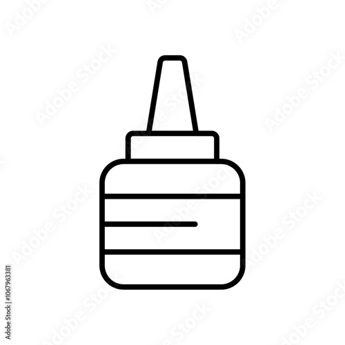 Glue icon Outline vector for web ui