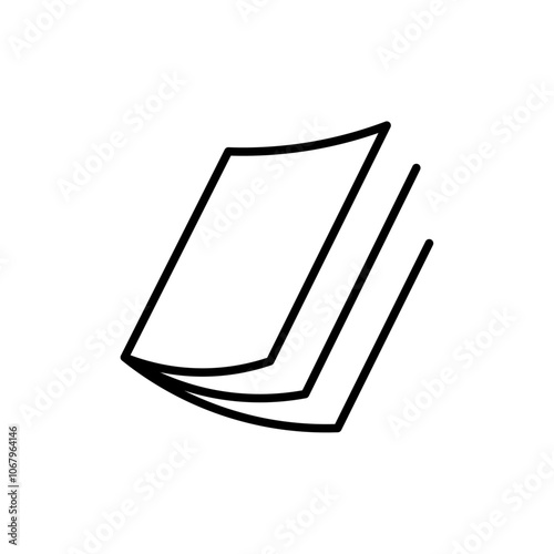 Magazines icon Outline vector for web ui