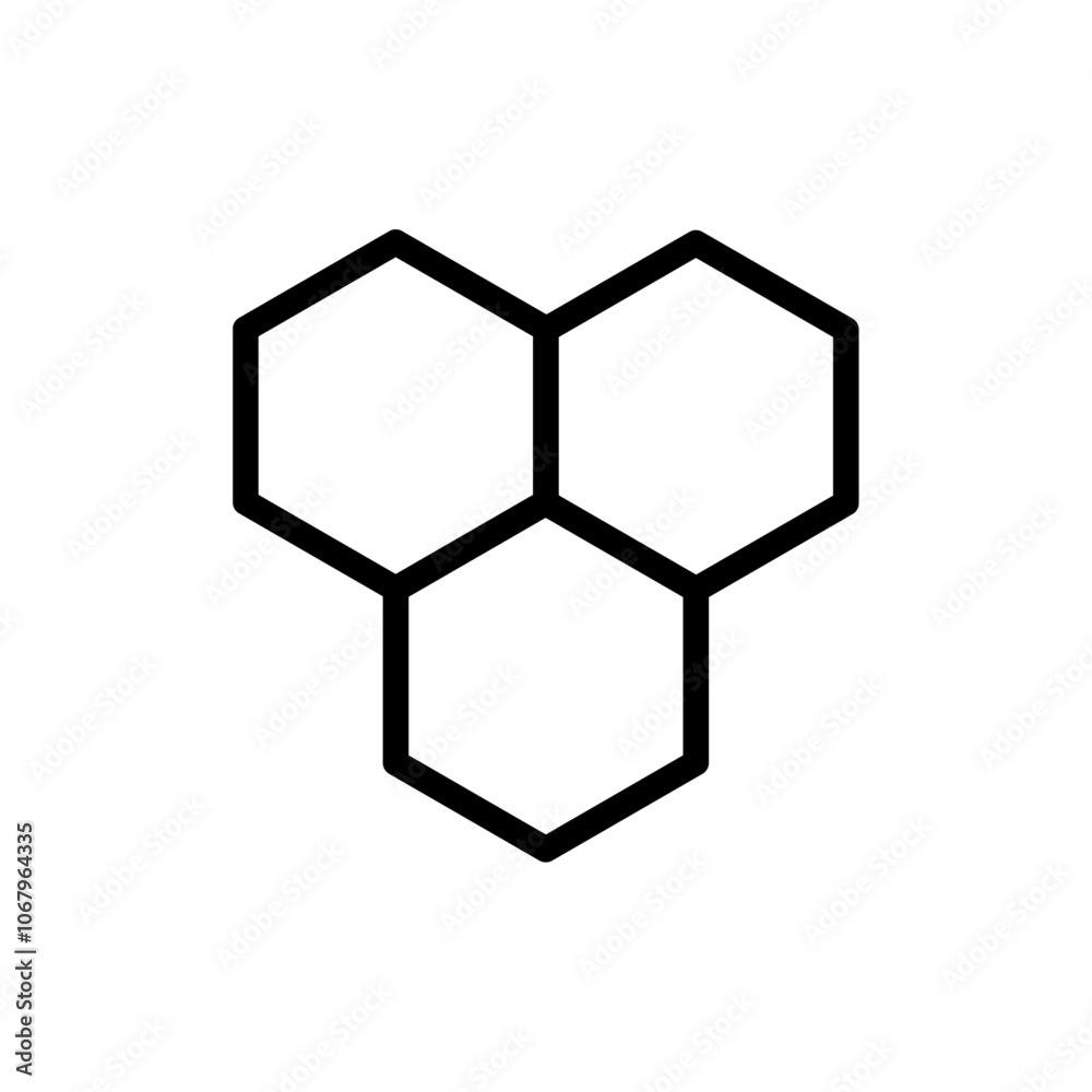Molecule icon Outline vector for web ui Molecule icon Outline vector for web ui