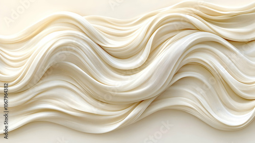 Abstract White Wavy Background Illustration