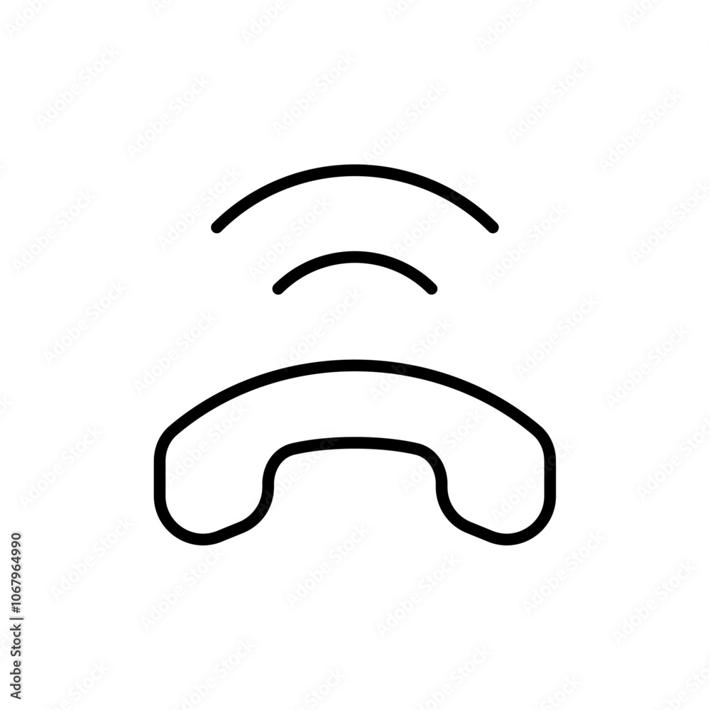 Phone call icon Outline vector for web ui Phone call icon Outline vector for web ui