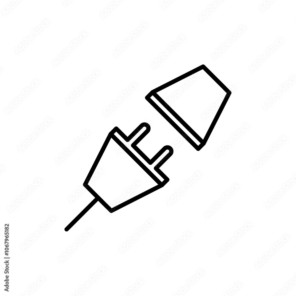 Plugin icon Outline vector for web ui Plugin icon Outline vector for web ui