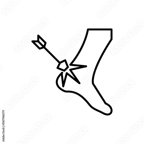 Weakness icon Outline vector for web ui