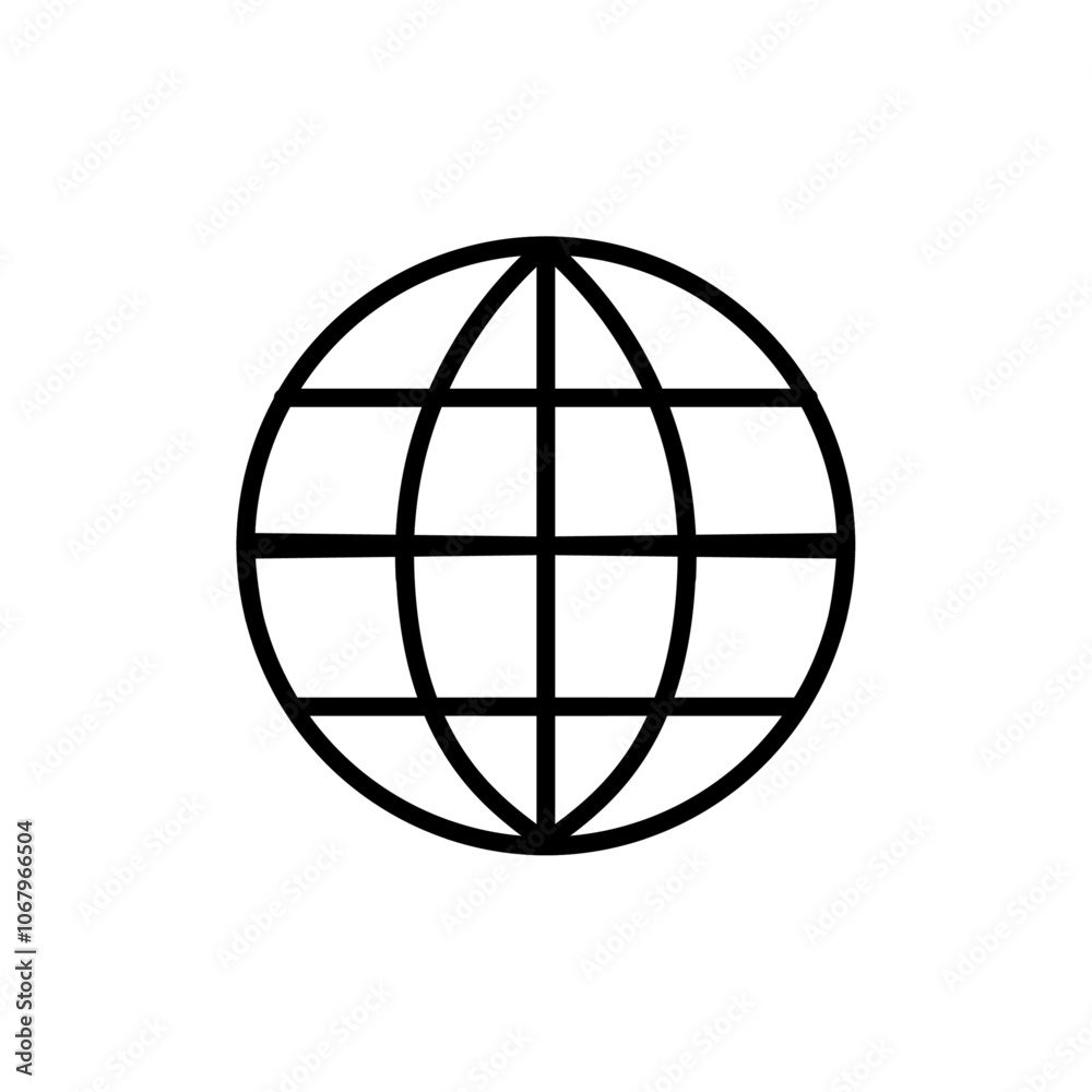 Website icon Outline vector for web ui Website icon Outline vector for web ui