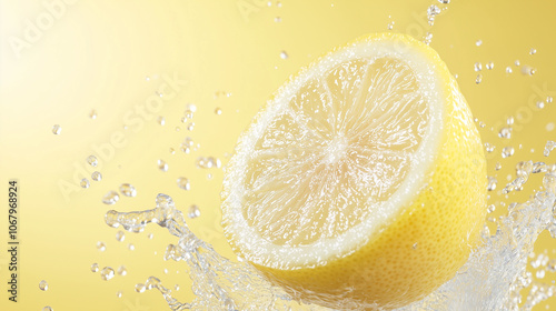 Zesty Lemon Splash: A vibra...