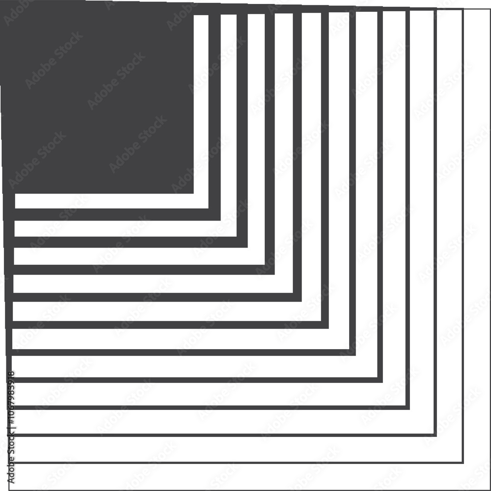 Square black gradient frame with blended line effect. Geometric shape Square black gradient frame with blended line effect. Geometric shape