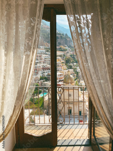 Quadro su tela Positano View, Italy