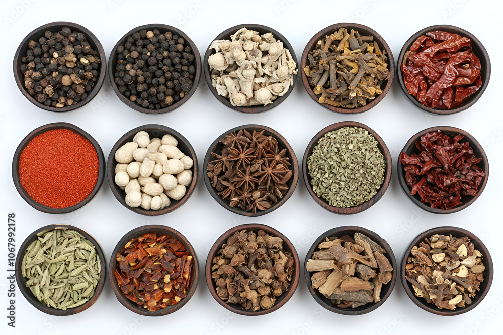 Discover the most popular spices in thai cuisine neatly arranged for culinary enthusiasts Discover the most popular spices in thai cuisine neatly arranged for culinary enthusiasts