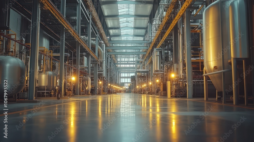 the interior of a modern factory the interior of a modern factory