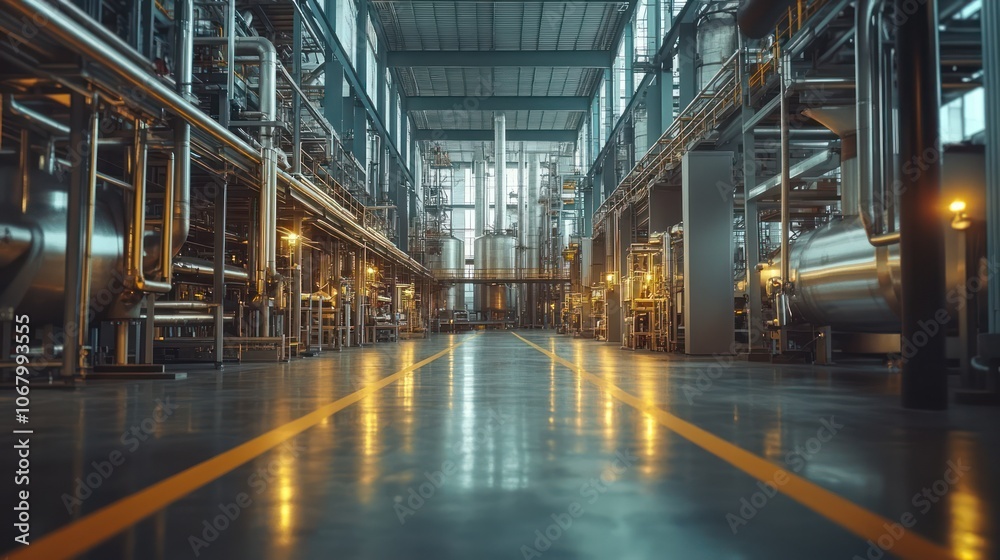 the interior of a modern factory the interior of a modern factory