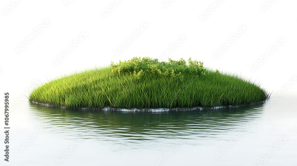 Fototapeta premium Green Grass Island