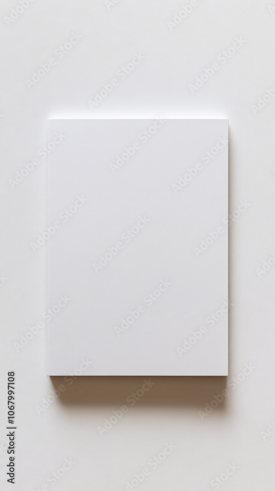 blank square paper on white wall minimalist mockup background blank square paper on white wall minimalist mockup background