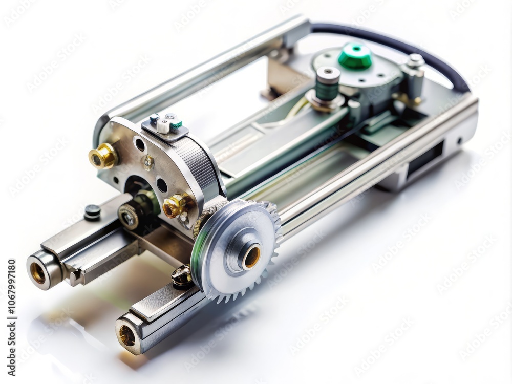 High-Quality Electric Window Mechanism for Automotive Spare Parts Catalog Featuring Tilt-Shift Photography on a White Isolated Background for Enhanced Clarity and Detail High-Quality Electric Window Mechanism for Automotive Spare Parts Catalog Featuring Tilt-Shift Photography on a White Isolated Background for Enhanced Clarity and Detail