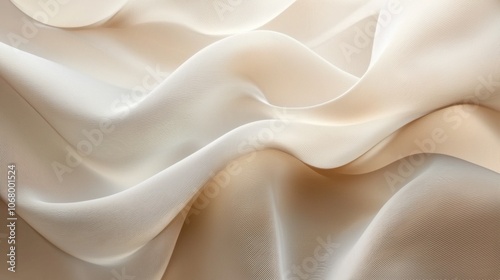 Elegant Cream Silk Texture for Design Projects