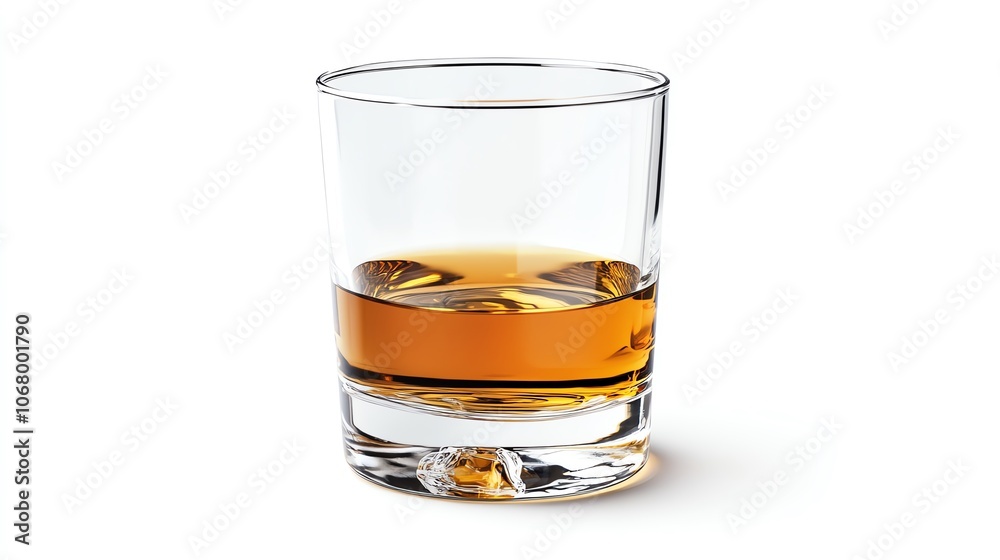 A sleek glass with amber whiskey, showcasing elegance and sophistication for any beverage collection. A sleek glass with amber whiskey, showcasing elegance and sophistication for any beverage collection.