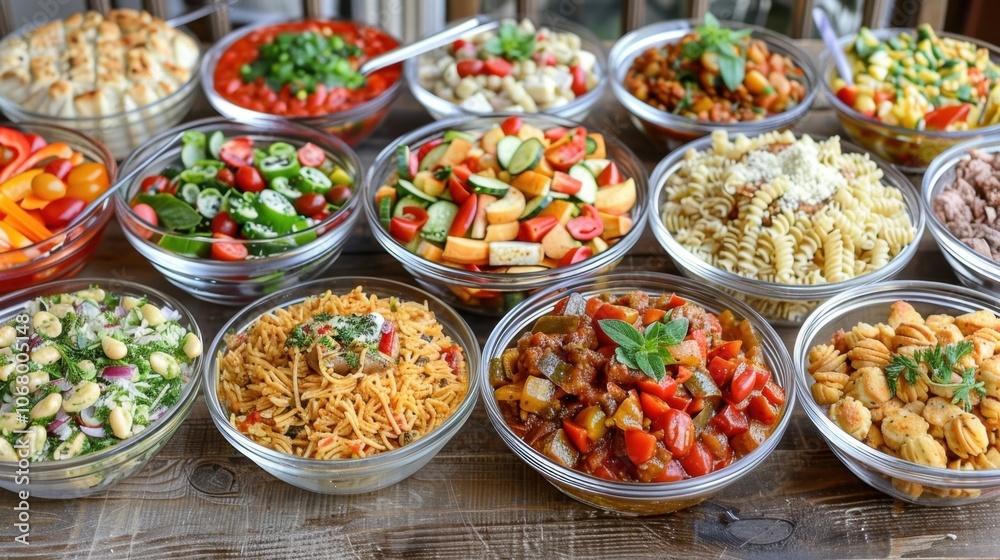 Organizing a Potluck Dinner: Create a sense of community by hosting a potluck dinner, where friends contribute their favorite dishes for a fun and friendly gathering.
Organizing a Potluck Dinner: Create a sense of community by hosting a potluck dinner, where friends contribute their favorite dishes for a fun and friendly gathering.