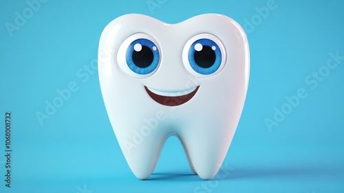 Smiling Cartoon Tooth