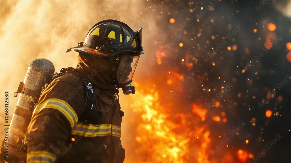 Firefighter in Action Firefighter in Action