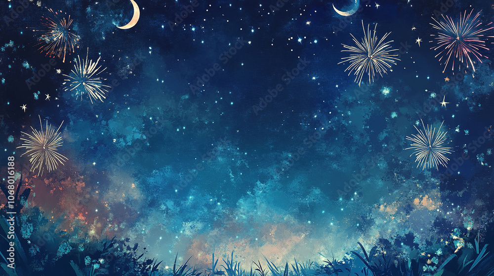 Fototapeta premium fireworks explosion. fireworks in the sky. fireworks in the night sky