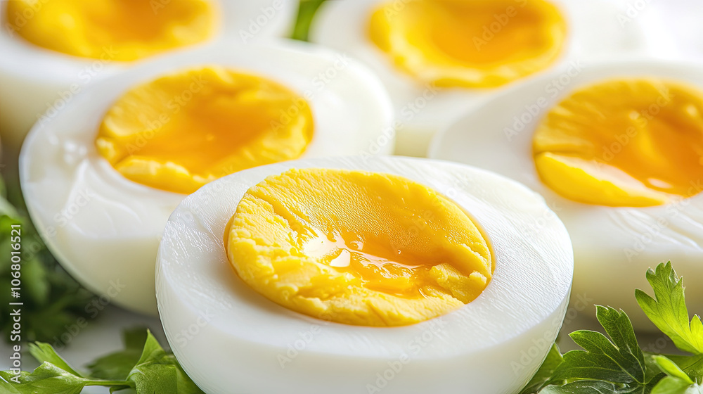 Boiled Egg Photography on White Background Boiled Egg Photography on White Background