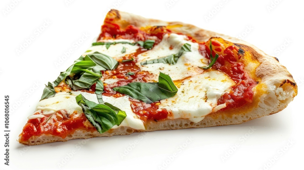 Delicious Slice of Margherita Pizza