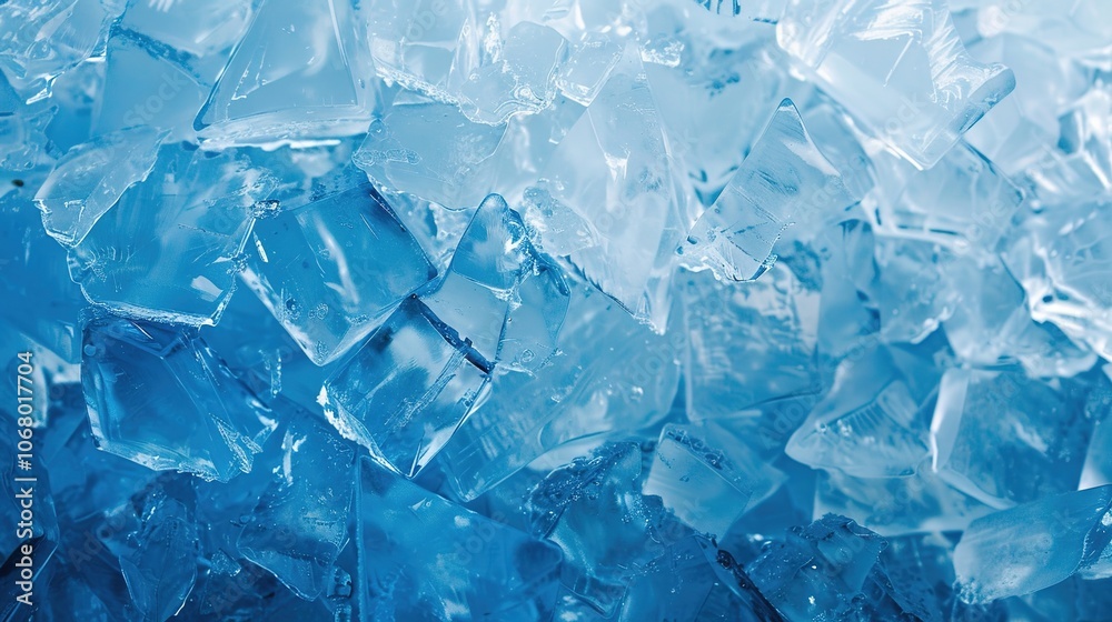 Stunning Geometric Blue Ice Texture Background: A Cool Vision of Beauty