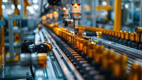 Wallpaper Mural Advanced Automated Equipment Streamlining Production in a High-Tech Manufacturing Facility Torontodigital.ca