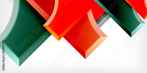 Square, arrow shapes with round elements Vector Illustration For Wallpaper, Banner, Background, Card, Book Illustration, landing page