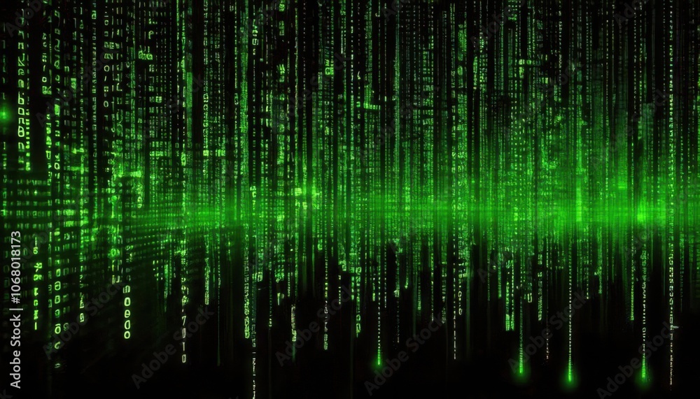Fototapeta premium abstract binary code matrix background