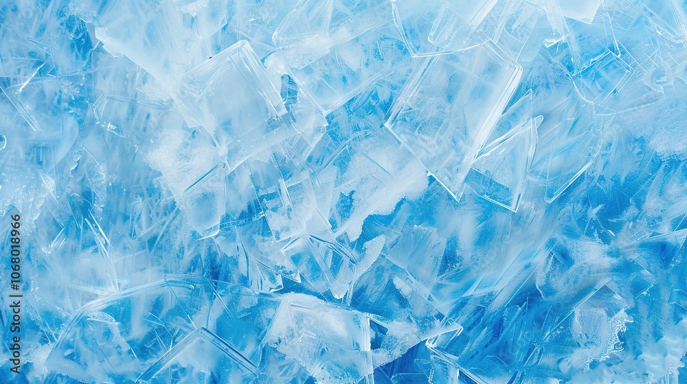 Obraz premium Stunning Geometric Blue Ice Texture Background: A Cool Vision of Beauty