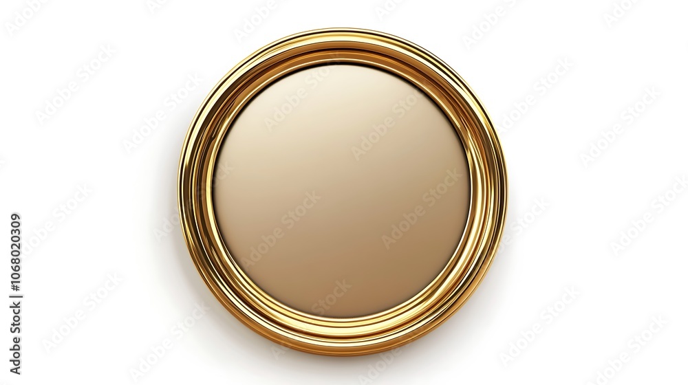 Wooden Circle on White Background Wooden Circle on White Background