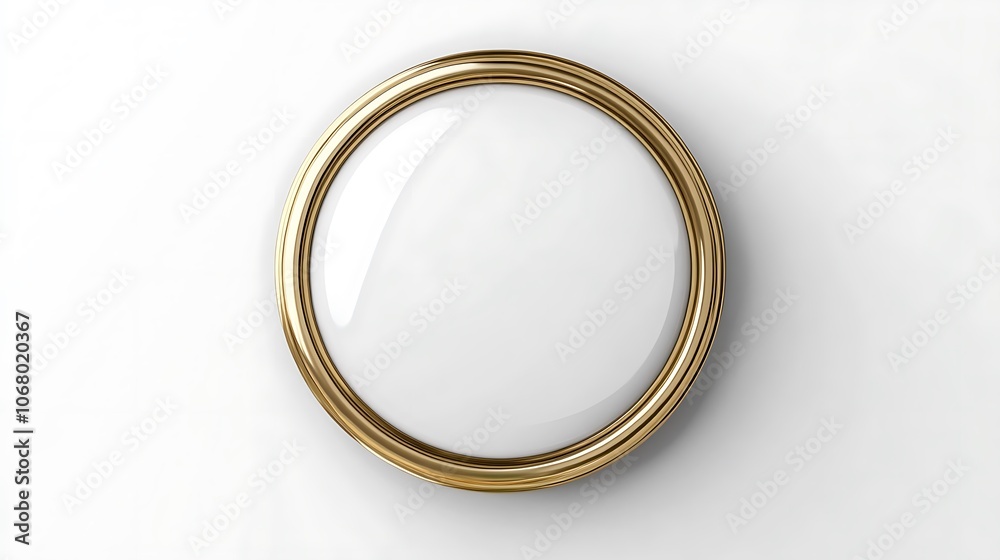 Wooden Circle on White Background Wooden Circle on White Background