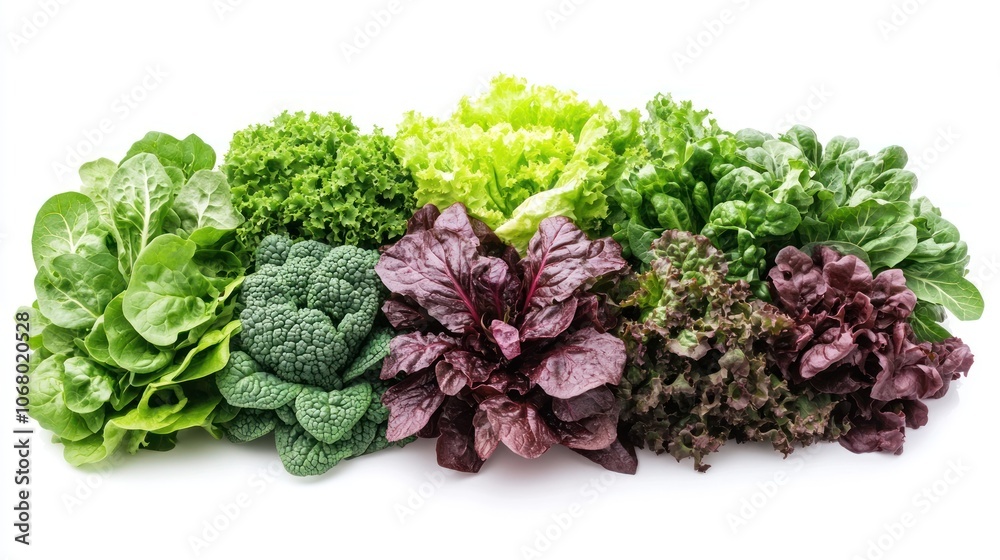 Assortment of Fresh Green and Red Lettuce Assortment of Fresh Green and Red Lettuce