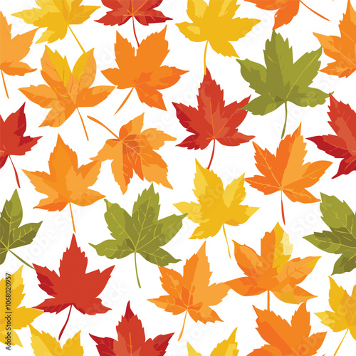 Autum Leaf Seamless Pattern
