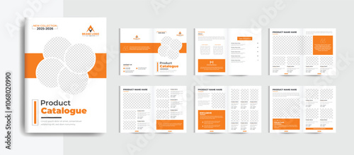 Product catalogue design template and furniture product catalogue