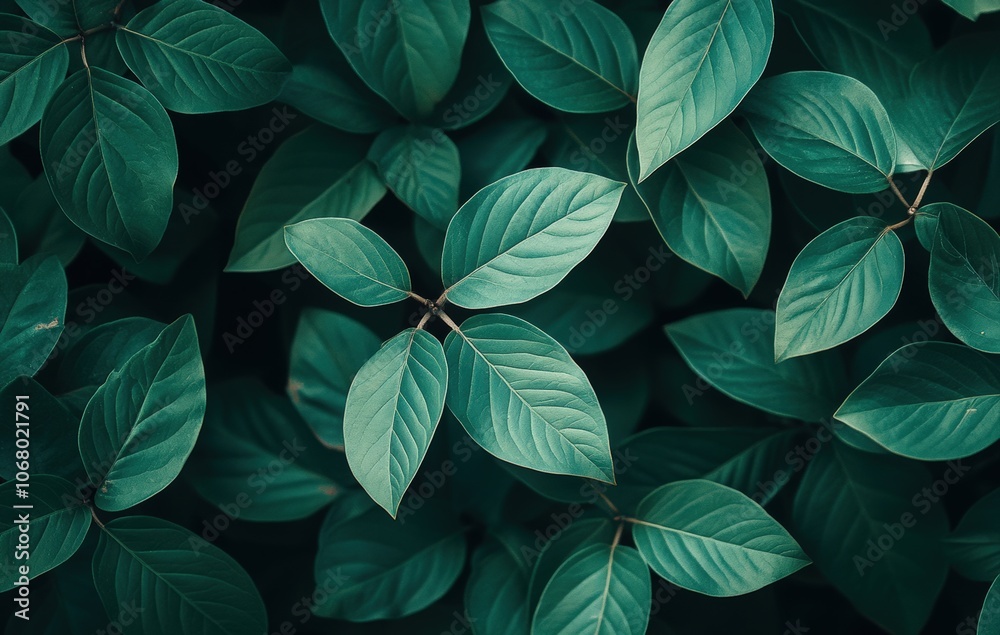 Close-up of vibrant green leaves with intricate veins. Close-up of vibrant green leaves with intricate veins.