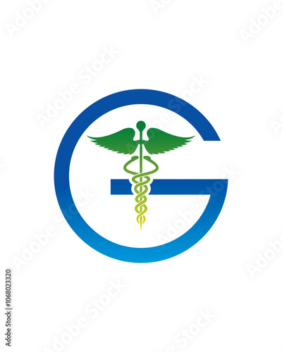 abstract caduceus logo , pharmacy logo