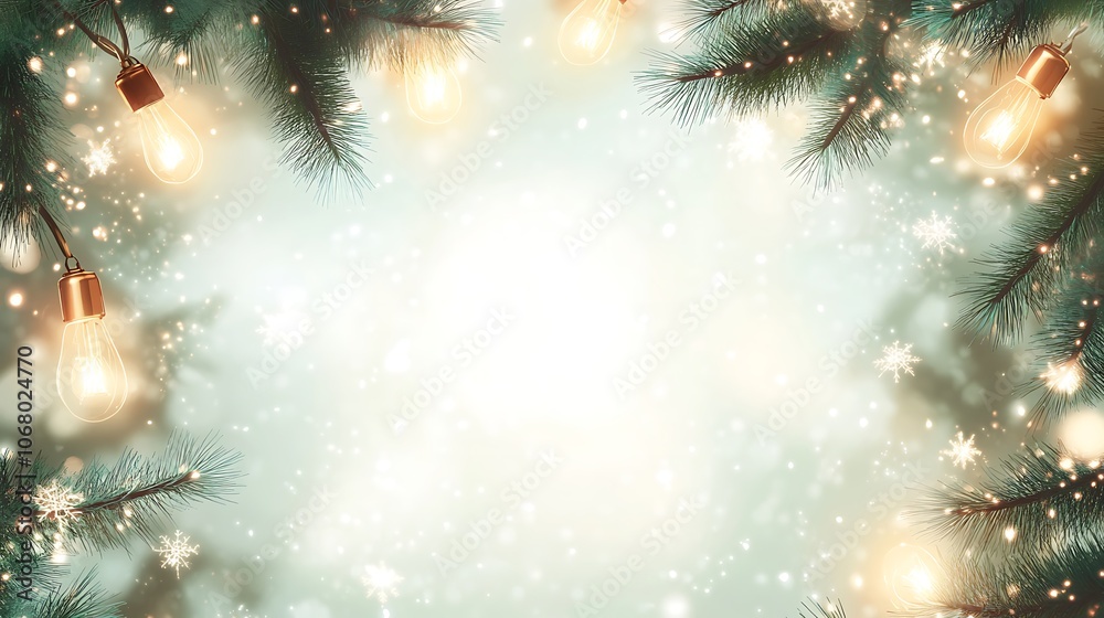 Winter Wonderland with Twinkling Lights Winter Wonderland with Twinkling Lights