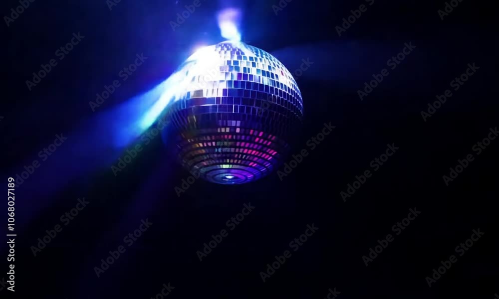 blue disco ball