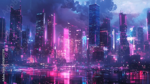 Neon Cityscape