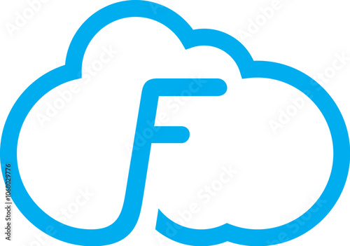 abstract cloud logo , communication logo