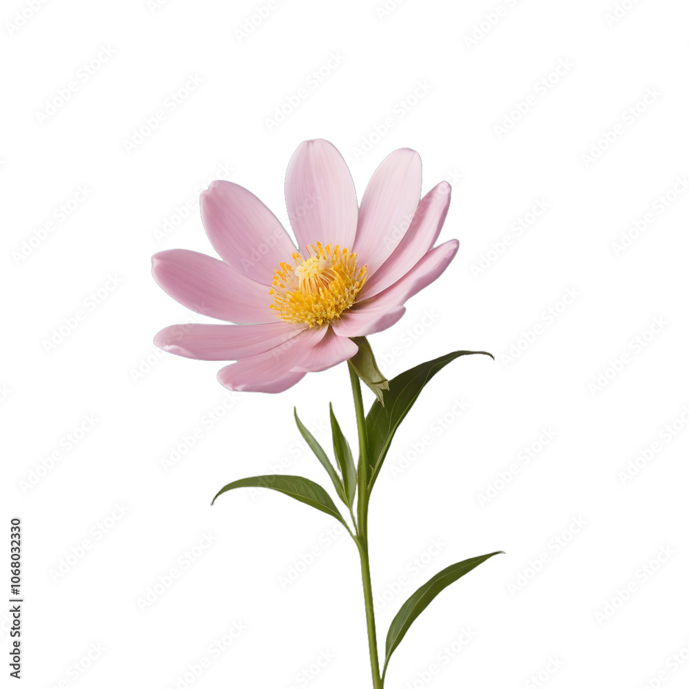 Fototapeta premium pink daisy isolated on white background