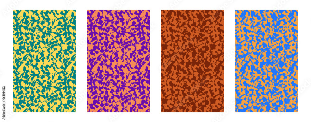 Colored camouflage pattern Colored camouflage pattern