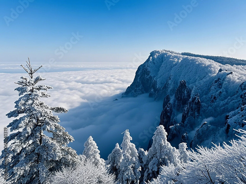 Scenery of Mount Emei in Sichuan, China photo