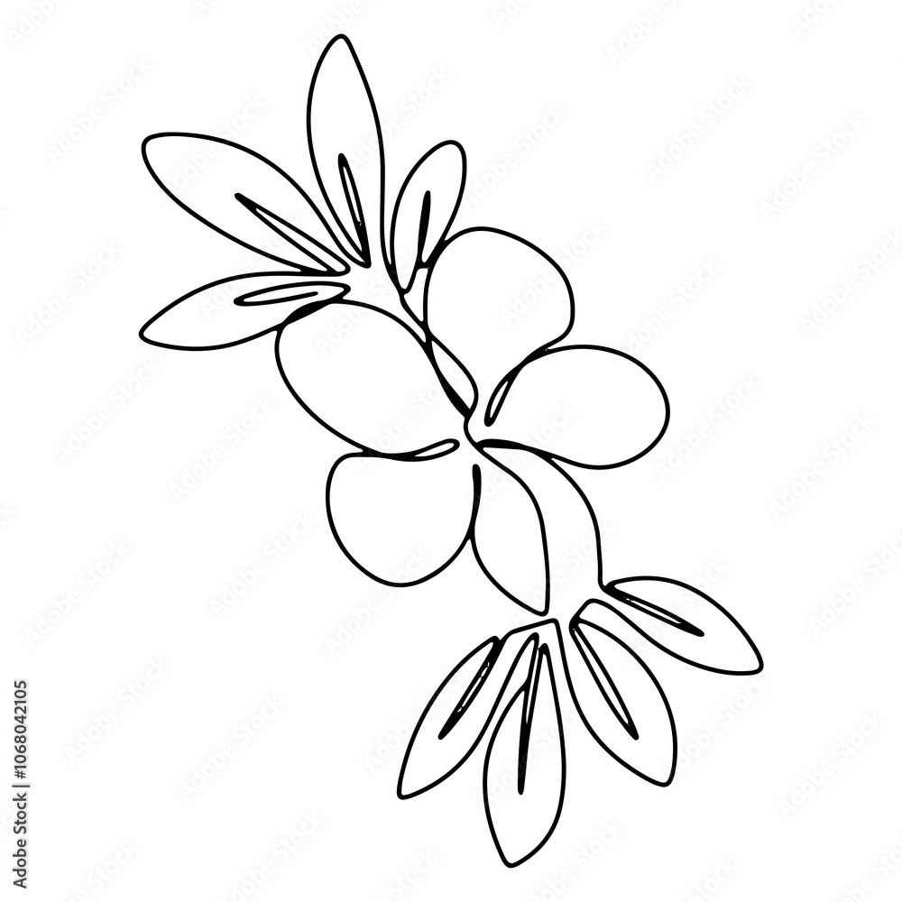Obraz premium Flower Plant Tree Graphic Design Vector Line Art