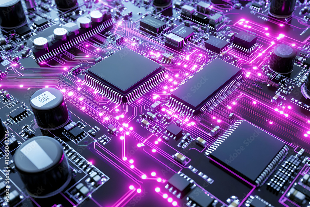 Explore how aofthanit cpu chips are connected on a circuit board for enhanced performance and functionality
