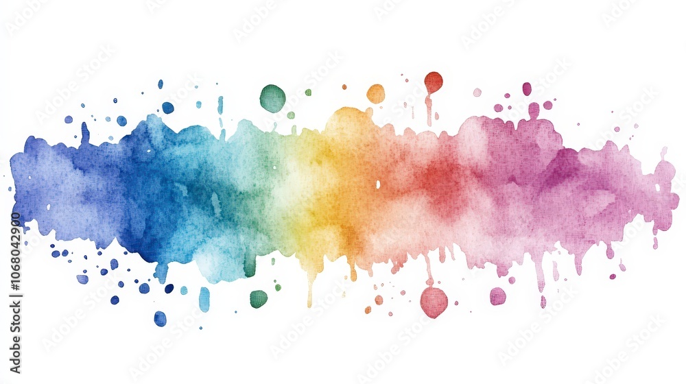 Obraz premium Colorful Watercolor Splash for Artistic Designs