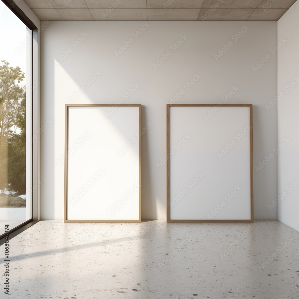 Obraz premium Multiple photo frames on the wall