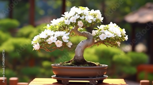 Bonsai Tree in Bloom